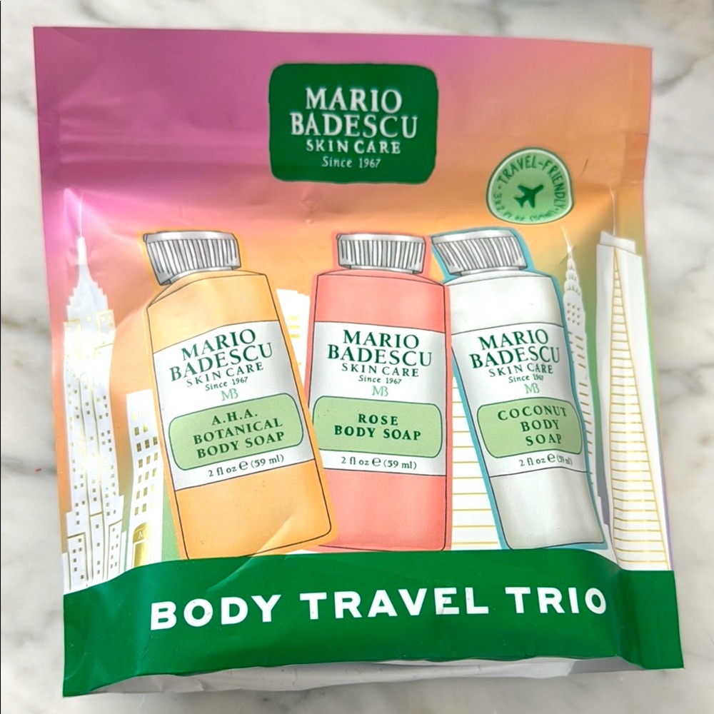 NWT Mario Badescu 3 Travel Soap  botanical ingredients Paraben cruelty free